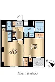 ユニフォート目黒中町【4階】の間取り