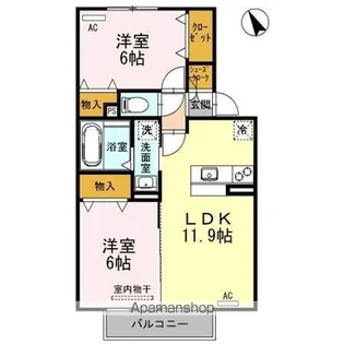 アレグリア【2階】の間取り