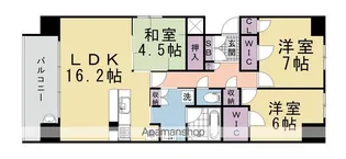 京都桂川つむぎの街グランスクエア【705号室】の間取り