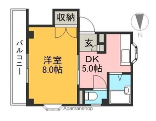 ヴィラ薊野【3階】の間取り