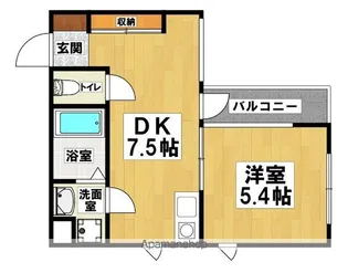 ハイネスセンターコート【506号室】の間取り