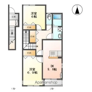 グリーンヒルズⅠ【2階】の間取り