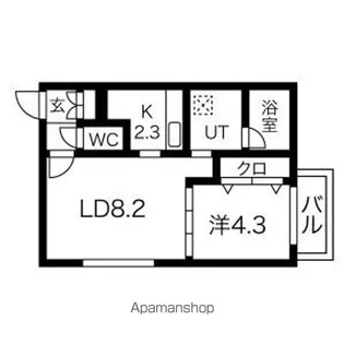 BLANC CASSE N11【1階】の間取り
