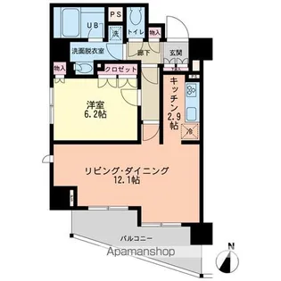 エスティメゾン赤羽【2階】の間取り