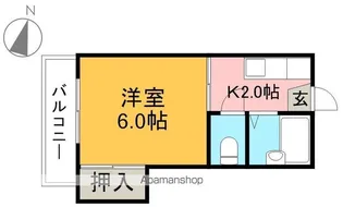 第5つくもコーポ【3階】の間取り