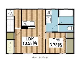LAGURUS B【202号室】の間取り