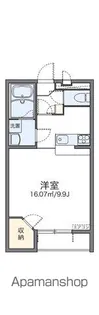 レオパレスアワラ【201号室】の間取り