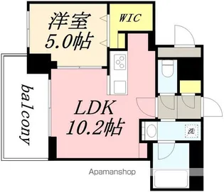 エッセンシア駅前レジデンス【405号室】の間取り