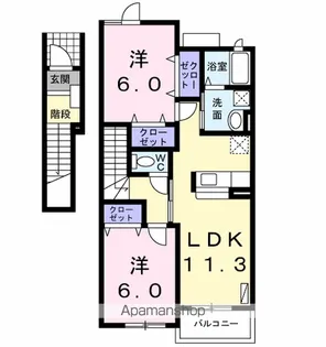 BEATO(ベアート)【2階】の間取り