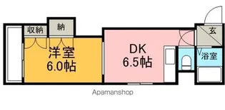 クレセント細川北25条【4階】の間取り