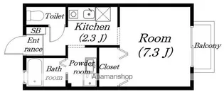 ライブリーハイムSASADA【203号室】の間取り