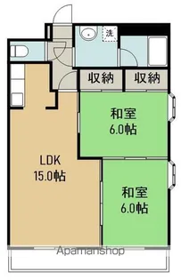 レーベンコートB棟【501号室】の間取り
