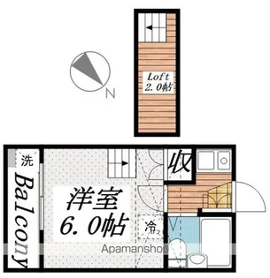 北小金第15レジデンス【2階】の間取り