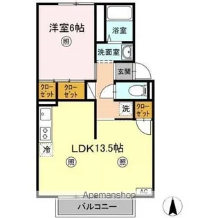 パレス宮前 A棟【2階】の間取り