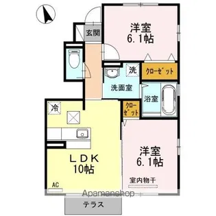 UNITY Α【1階】の間取り