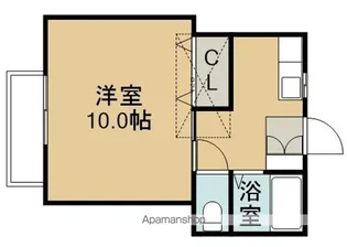 コーポ松韻【1階】の間取り