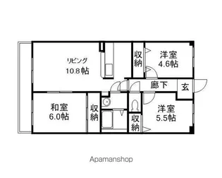 アマネセール東古松Ⅰ【9階】の間取り
