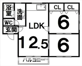 プリオールグラチェ【202号室】の間取り