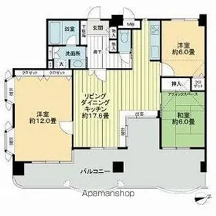 ライオンズマンションMAXIM櫛原【8階】の間取り