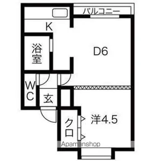 ハイムグーテ【203号室】の間取り