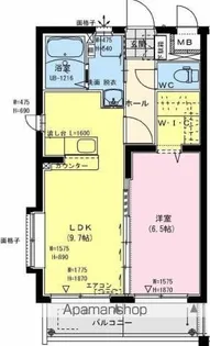 ル レーヴ B棟【2階】の間取り