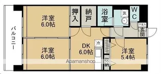 リュウセイマンション【603号室】の間取り
