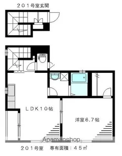 L’S吉祥寺(エルズキチジョウジ)【201号室】の間取り