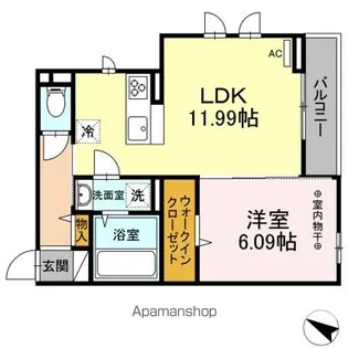プラシードK【3階】の間取り