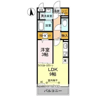 メルヴェーユ【1階】の間取り