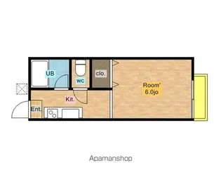 フラットアヴェニュー【205号室】の間取り