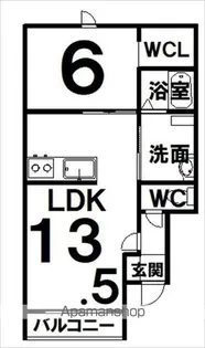 BAOBAB218【301号室】の間取り