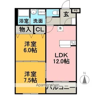 PRIERM【1階】の間取り