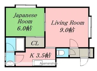 シャトーノース29【202号室】の間取り