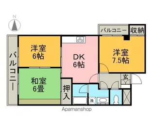 レジデンス泉【5階】の間取り