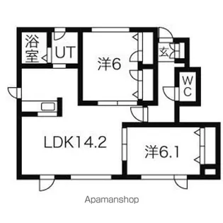 シャーメゾンアムール I【1階】の間取り