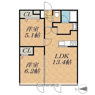 ORNER106B【2階】の間取り