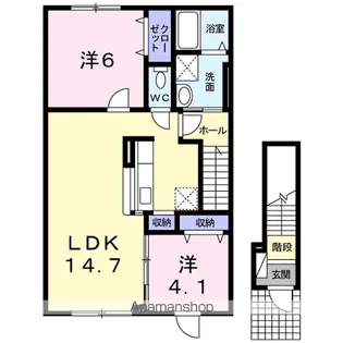 スターライト【2階】の間取り