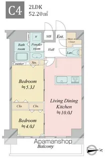 クロスレジデンス飯田橋【11階】の間取り