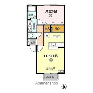 グラシュー・M【1階】の間取り
