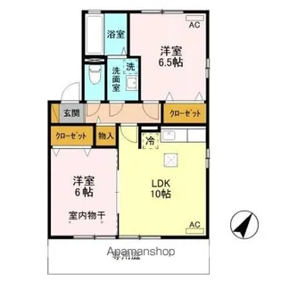 グランヴェール A【1階】の間取り