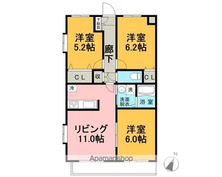 サンファミール【2階】の間取り