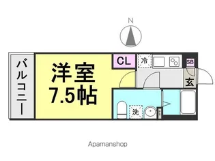 SHOWDO園田(ショウドゥソノダ)【3階】の間取り