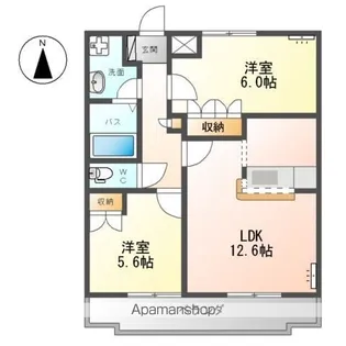 フォル・ルーエ【1階】の間取り