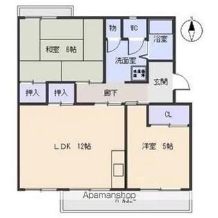 ブランヴェール【1階】の間取り