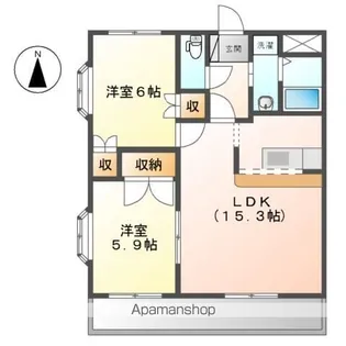 エメラルド・ノービレⅠ【3階】の間取り