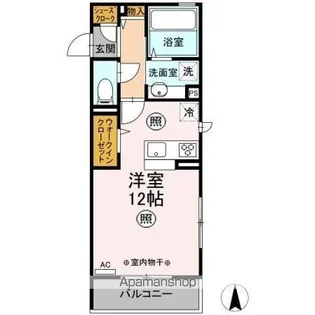 カサブランカⅡ【3階】の間取り