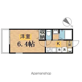 ブティカー【101号室】の間取り