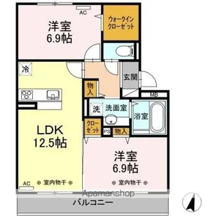 セゾン Ⅱ【2階】の間取り