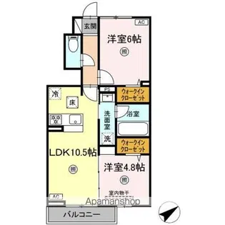 HOPE LODGE L【1階】の間取り