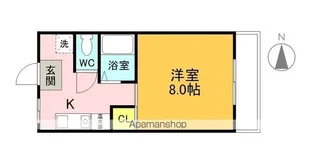 サンシティ杉山Ⅲ【5C号室】の間取り